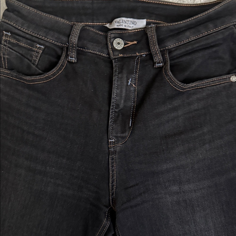 Valentino made in Italy 🇮🇹 black Jeans size M - Picture 5 of 7